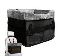 Car Seat for Puppies | Washable Plush Puppy Bed | Car Dogs with Storage Pockets | For Pets up to 11 kg Car Travels in the Car Front Central