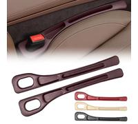 Car Seat Gap Filler, 2PCS Car Seat Organiser Side Filler, 2025 New Car Interior Accessories, Vehicle Mounted Gap Leak Proof Filling Strip Universal Fit for Cars, SUVs & Trucks (Brown)