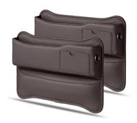 Car Seat Gap Filler Organiser for Jaguar F-Pace 2019-2023, PU Leather Car Console Side Pocket, with USB Charging Hole Auto Interior Accessories,F
