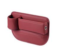 Car Seat Gap Filler Organiser for Renault Modus (JP0 2004-2012),Console Side Pocket Storage With Cup Holder,Seat Crevice Catch Box,Reserved Charging Port,Red