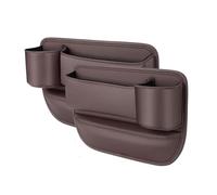 Car Seat Gap Filler Organizer for Fiat Palio Weekend (178) 1997-2000 2001 2002 2003, 2 Pcs Leather Multi-Purpose Seat Gap Filler Organizer, Car Accessories,Brown