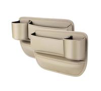 Car Seat Gap Filler Organizer for Hyundai Casper 2021 2022 2023 2024 2025, 2 Pcs Leather Multi-Purpose Seat Gap Filler Organizer, Car Accessories,Beige