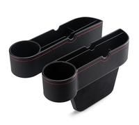 Car Seat Gap Filler Organizer for Mercedes Benz AMG A-Class Clase A A200 A200d A220d A250e A260 A35 A45 A45s Seat Organizer Auto Leather Cup Holder Gap Organizer,Black-2pcs