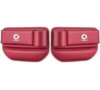 Car Seat Gap Filler Organizer for Smart #1 2022-2025, PU Leather Crevice Storage Box Auto Front Seat Console Accessories,Red-2PCS