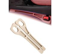 Car Seat Gap Filler Organizer,No Drop Seat Guard,Dual Slot Car Seat Gap Organizer, Drop seat Gap fillers Between Seat,Fit Car Suv Truck, Stopping Phone Key from Falling (Beige)