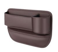 Car Seat Gap Organiser For MG6 II 2020-2021, Pu Leather Cup Holder Storage Box Coins Phones Small Essentials & Tools From Falling,B2/Brown - Co-pilot