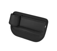 Car Seat Gaps Filler Organiser for Bmw i3 i4 i5 i7 i8, Leakproof PU Leather Car Console Side Pocket Accessories,2 Black Left
