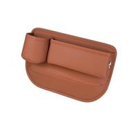 Car Seat Gaps Filler Organiser for Bmw M3 Sedan E36 E90 F80 G80 / Touring G81, Leakproof PU Leather Car Console Side Pocket Accessories,5 Orange Left