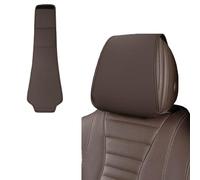Car Seat Headgear for Benz GLB 7Seats X247 2020-2023, Car Seat Head Rest Protector Cover Leather Decorative Pillow Case Accessories,Brown