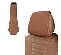 Car Seat Headgear for LINCO Aviator(6seats with armrest) 2020-2023, Car Seat Head Rest Protector Cover Leather Decorative Pillow Case Accessories,Cognac