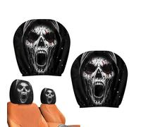 Car Seat Headrest - Halloween Skull Pattern, Waterproof Dog Motor Seat Fuda, Elastic Pillow Covers That Won't Scratch, Easy to Clean, | Protect