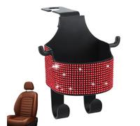 Car Seat Headrest Hooks Interior Storage Organizer With Cup Holder Headrest Hanger For SUV Truck Shuttle Daily Road Travel Family Away