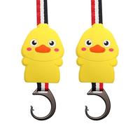 Car Seat Headrest Hooks, PVC Cartoon Hooks for Decorative Storage Materials, Animal Shaped Car Hangers Miscellaneous Things, Bag, Umbrella on Wall, Closet, Car