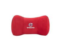 Car Seat Headrest Pillow for Volvo S60 S80 S90 XC40 XC60 XC90 V40 V60 V70 V90, Head Neck Rest Cushion, Comfortable Soft Car Seat Back Pillows, Car Seat Neck Support for Travel and Driving,B Red