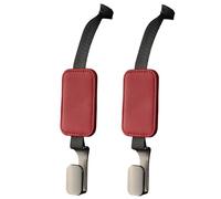 Car Seat Hooks for Volkswagen Taos 1.5T 2022-2025, 2 Pieces Leather Headrest Hooks Rear Organizer for Bags Cloths Umbrella,Net