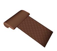 Car seat Leg Support,Extended Car Seat Cushion,Extended Seat Cushions,Car seat Extender Cushion Leg Support Pillow,Chair Leg Extende,for Cars Buses Trains Office Home,Coffeecolor-Rhombus