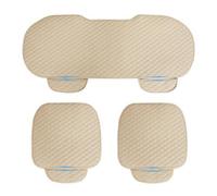 Car Seat Mat For Opel Rekord Rocks-e Senator Signum Sintra, 3pc Front and Rear Car Seat Bottom Cushion Cover Set with Pockets Car Seat Pad Seat Protector,Beige-Three piece set
