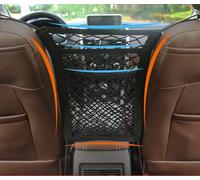 Car Seat Net Organiser for Ferrari 296 | 12Cilindri | Amalfi | Daytona SP3 | F80 | SF90, Elastic Mesh, Between Seats Storage Bag, Handbag Holder Pet Barrier,F Three floors-SUV
