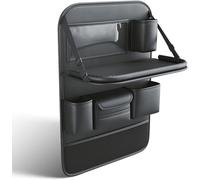 Car Seat Organiser for Benz GLB 7 places (Avec poches filet des deux côtés) 2020-2024 Waterproof Back Seat Organiser with Tablet Holder Foldable Durable Storage Bag for Travel