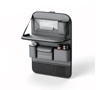 Car Seat Organiser, For Peugeot 3008 2024-2025 (Upper Deck) Seat storage bag, two form foldable, with handle, large capacity, equipped 4 high elastic strap,B Grey