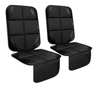 XHYANG Car Seat Protector 2 Pack Car Seat Cushion Mat Thickest Padding,Waterproof 600D Fabric Car Seat Covers for Non-Slip Backing Mesh Pockets for Baby and Pet(2 Seat Protector)