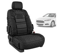 Car Seat Protector Adjustable Protective Pad in Car Interior | Rear Seat Cover for Rear Seat for Tractor Truck ATV Motorhome Road Trip Travel Commuting Traffic Black