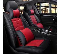 Car Seat Protector Custom Car Seat Cover Leather For Chevy For Spark For Cruze For Captiva For Camaro Accessories Styling Car Seat Cushion Cover(BLACK RED LUX)
