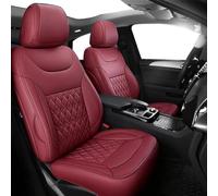 Car Seat Protector Custom Car Seat Covers For Dodge For Journey 2013-2018 Leather Accessories Interiors Full Set Car Seat Cushion Cover(Wind red,Standard)