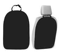 Car Seat Protector for Kids - 2-Piece Waterproof Back Seat Kick Mat, Oxford Fabric Anti-Dirty Seat Cover with 2 Mesh Pockets, Universal Rear Seat Protector for Cars, Dirt & Damage Prevention (No Bag)