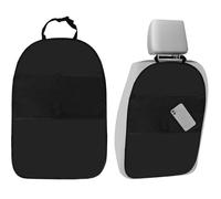 Car Seat Protector for Kids - 2-Piece Waterproof Back Seat Kick Mat, Oxford Fabric Anti-Dirty Seat Cover with 2 Mesh Pockets, Universal Rear Seat Protector for Cars, Dirt & Damage Prevention (2 Bag)