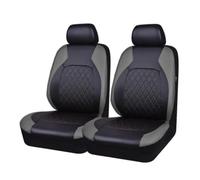Car Seat Protector For Lada Priora Sedan Sport Kalina For Granta | Vesta Largus Vaz Samara Car Accessories 2 Seat Universal PU Leather Cover(Black Gray)