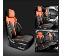 Car Seat Protector For Skoda For Superb 2 3 For Karoq For Octavia A5 A3 For Rapid For Kodiaq For Yeti Custom PU Fashion Car Seat Covers(Black Orange)