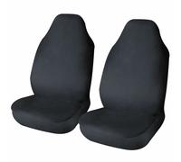 Sakura Car Front Seat Protectors SS5368 - 1 Pair Heavy-Duty Waterproof Black Universal Easy Fit