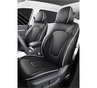 Car Seat Protector Full Set Custom Leather Car Seat Covers For Dodge For Journey 2009-2013 Interior Accessories Car Seat Cushion Cover(BLack White,5PCS)