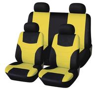 Car Seat Protectors For Genesis G70 G80 G90 Car Seat Cover Front/Rear Fabric Cushion Protector Pad Coupe Chair Interior Accessorie Car Seat Cover(5Seats-yellow)