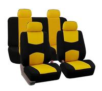 Car Seat Protectors For Skoda For Superb For Fabia For Octavia For Rapid For Yeti For Combi For Karoq For Kodiaq 5Seats Fabric Car Seat Cover Car Seat Cover(Yellow)