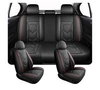 Car Seat Protectors Luxury Durable Universal Car Seat Covers For A7 Q3 Q2L Q5 A6 For Avant 4f C5 C6 C7 A4 B6 B8 B7 Q7 4L Interior Accessories Seat Cushions(Black Red 4pcs,Standard)