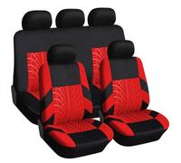 Car Seat Protectors Polyester Car Seat Cover Cushion For Chrysler 200 300 300C 300s For Grand For Voyager For Pacifica PT For Cruiser For Sebring Car Seat Cover(9Pcs-Red)