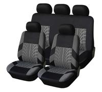 Car Seat Protectors Polyester Car Seat Cover Cushion For Chrysler 200 300 300C 300s For Grand For Voyager For Pacifica PT For Cruiser For Sebring Car Seat Cover(9Pcs-Gray)