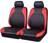 Car seat set for Hyundai Genesis 1. generation (BH), 9PCS Universal 5 Seats Leather Car Covers Seat Protectors Waterproof Airbag Compatible,Red