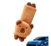 Car Seat Shoulder Pads - Soft Capybara Belt Cushion, Cute Animal Seatbelt Cover | Plush Headrest Pillow For Kids Boys Girls, Comfortable Car Travel Accessory, Fit, Vehicle Safety, Versatile Uses