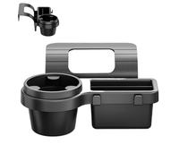 Car Seat Side Organizer - 10 Inch Door Storage | ABS Vehicle Holder - Multifunctional Car Truck Console Box with Phone Mount Hooks Cup Drink Water Bottle Holder Cable Management for Travel Accessories