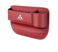 Car Seat Side Pocket Organizer for Mitsubishi Lancer Evolution 2008-2015, Car Seat Storage Box Car Seat Organizer Console Side Pocket Storage Box,Red-Co-driver