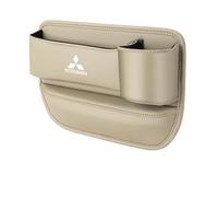 Car Seat Side Pocket Organizer for Mitsubishi Lancer Evolution 2008-2015, Car Seat Storage Box Car Seat Organizer Console Side Pocket Storage Box,Beige-Co-driver