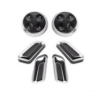 Car Seat Switch Adjustment Button Cover Trim for For A4 B8 (2009-2015), For A4 (2013-2015), For A5 Sportback (2009-2014), For A6 C6 C7 (2008-2017) (Bright Silver)