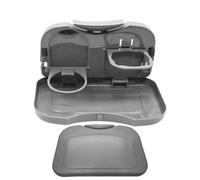 Car Seat Table - 10.04in Portable Travel Dining | PP Material Laptop Tray - Multifunctional Car Tray For Eating Working Dining During Road Trips RV Camping Travel Use For Kids Adults