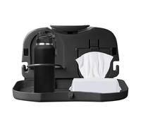 Car Seat Table - 25.5x15cm Back Seat Tray Table, Storage Pockets Backseat Car Organizer | Foldable Cars Tables With Cup Holder | Automotive Backseat Desk For Laptop Working | Dining Eating Adult Trave