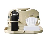 Car Seat Table - Foldable Desk for Car with Drink Holder - Automotive Desk for Laptop Dining Eating Working Kids Adults RV Travel