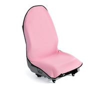 Car Seat Towel Cover, Universal Waterproof Car Seat Protector Towel, Sweat Dust Proof Seat Cover for Car Van SUV, Absorbent Terry Cloth Seat Cover for Gym Swimming Dog Walking, Single Front Seat (Pink)