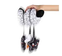 Car Seat Toys Babies, High Contrast Crib Mobile Toy, 18.7/18/12.9 Inches, Soft Plush Rattle Attachment, Sensory Visual Stimulation Aid for Travel Distraction, Silver